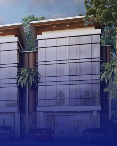 Gedung perkantoran dan ruko modern